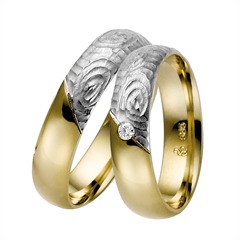 Rauschmayer Elements 2 Trauringe 5 mm aus Gelb- und Weißgold mit 1 Brillant ca. 0,03 ct Unkategorisiert online kaufen