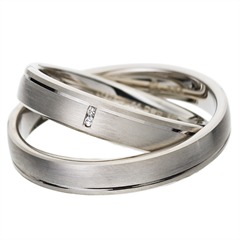 Rauschmayer Elements Trauringe 4 mm aus Weißgold mit 2 Brillanten, 0,01 ct Unkategorisiert online kaufen