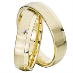 Rauschmayer Elements Trauringe 5 mm aus 14 Karat Gelbgold mit Brillant 0,02 ct Unkategorisiert online kaufen