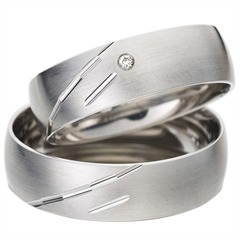 Rauschmayer Trauringe 6 mm Weißgold, 1 Brillant ca. 0,01 ct Unkategorisiert online kaufen