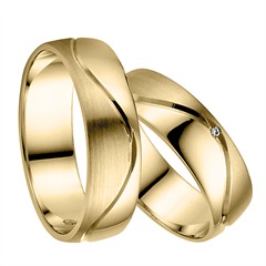 Rauschmayer Trauringe Gelbgold 6 mm, 3 Brillanten 0,015 ct Unkategorisiert online kaufen