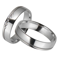 Rauschmayer Trauringe Weißgold 5 mm, 5 Brillanten 0,05 ct Unkategorisiert online kaufen