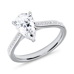 Ring 18-karätigem Weißgold mit Diamanten Unkategorisiert online kaufen