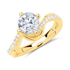 Ring 585er Gold mit Diamanten Unkategorisiert online kaufen