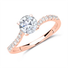 Ring 585er Roségold mit Diamanten Unkategorisiert online kaufen