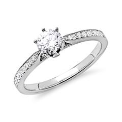 Ring 750er Weißgold für Diamanten Unkategorisiert online kaufen