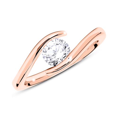 Ring aus 750er Roségold mit Diamant 0,50 ct. Unkategorisiert online kaufen