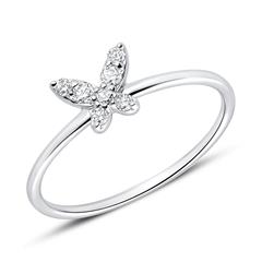 Ring Schmetterling aus 585er Weißgold mit Diamanten Unkategorisiert online kaufen Ring Schmetterling aus 585er Weißgold mit Diamanten Unkategorisiert online kaufen