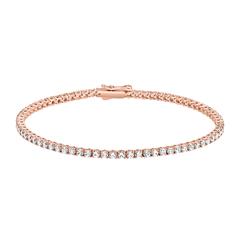 Rivière-Armband mit lab grown Diamanten aus Roségold Unkategorisiert online kaufen