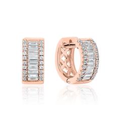 Roségold Creolen für Damen mit Diamanten Unkategorisiert online kaufen
