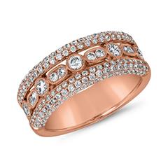 Roségold Diamantring für Damen, gravierbar Unkategorisiert online kaufen
