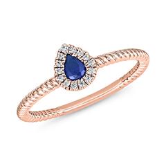 Roségold Ring mit Saphir und lab-grown Brillanten Unkategorisiert online kaufen Roségold Ring mit Saphir und lab-grown Brillanten Unkategorisiert online kaufen