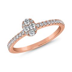 Roségoldener Diamantring für Damen, gravierbar Unkategorisiert online kaufen