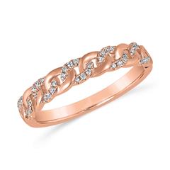 Roségoldener Diamantring Glieder-Design Unkategorisiert online kaufen