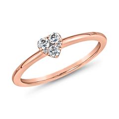 Roségoldener Diamantring mit Herz Unkategorisiert online kaufen