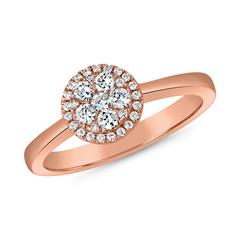 Roségoldener Halo-Ring mit lab grown Diamanten Unkategorisiert online kaufen