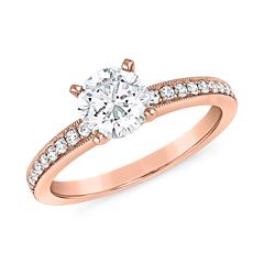 Roségoldener Milgrain Ring mit lab grown Brillanten Unkategorisiert online kaufen