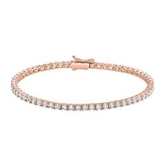 Roségoldenes Tennisarmband mit Diamanten