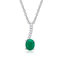 Smaragd Kette 585er Weißgold 7 Diamanten Unkategorisiert online kaufen