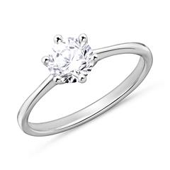 Solitärring aus 18-karätigem Weißgold mit Brillant Unkategorisiert online kaufen Solitärring aus 18-karätigem Weißgold mit Brillant Unkategorisiert online kaufen