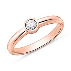 Solitärring aus 18K Roségold mit Diamant Unkategorisiert online kaufen