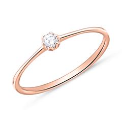 Solitärring aus 750er Roségold mit Brillant Unkategorisiert Produktbild