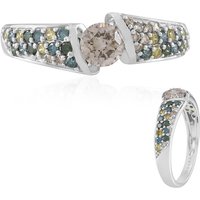 SUHANA Schokoladen-Brillant-Goldring mit 36 I2 Brillanten, 0,835 ct, 375er Gold Unkategorisiert online kaufen