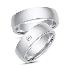 Trauringe 333er Weissgold mit Diamant Unkategorisiert online kaufen
