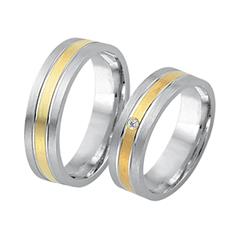 Trauringe 585er Gelb- Weissgold mit Diamant Unkategorisiert online kaufen