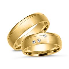 Trauringe 585er Gelbgold 3 Diamanten Unkategorisiert online kaufen