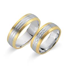 Trauringe 750er Gelb- Weissgold 3 Brillanten Unkategorisiert online kaufen