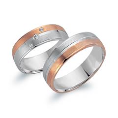 Trauringe 750er Weiss- Rotgold 3 Brillanten Unkategorisiert online kaufen Trauringe 750er Weiss- Rotgold 3 Brillanten Unkategorisiert online kaufen
