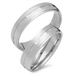 Trauringe 750er Weissgold mit Brillant Unkategorisiert online kaufen