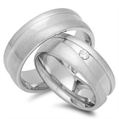 Trauringe 750er Weissgold mit Brillant Unkategorisiert online kaufen