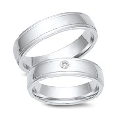 Trauringe 750er Weissgold mit Diamant Unkategorisiert online kaufen
