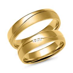 Trauringe aus Gold mit 3 Brillanten Unkategorisiert online kaufen