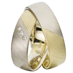 Trauringe Gelb- und Weißgold 6mm Unkategorisiert online kaufen