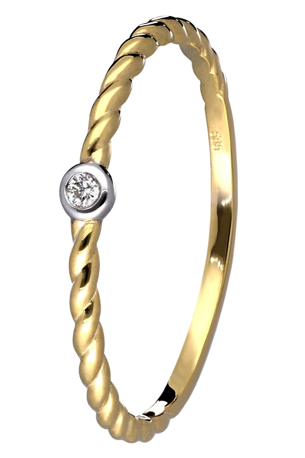 trendor 41566 Damen Brillantring Gold 585/14K Diamantring Unkategorisiert online kaufen