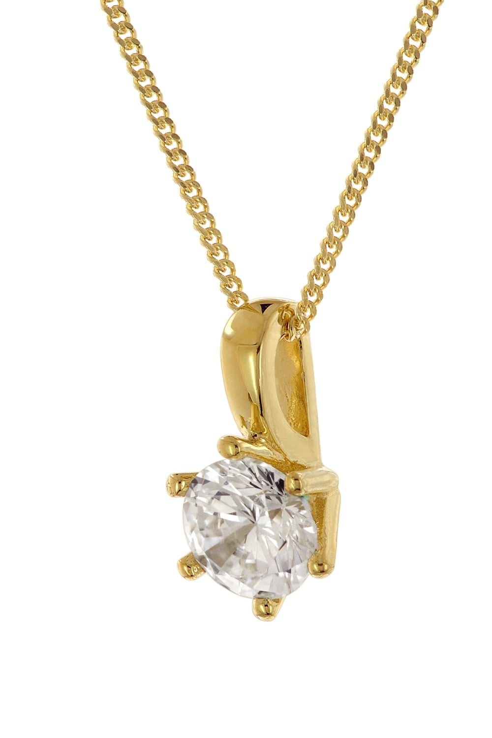 trendor 68696 Damen-Kette 925 Silber Goldplattiert Zirkonia Ø 6,5 mm Unkategorisiert online kaufen