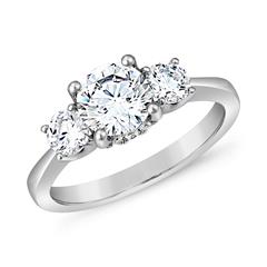 Trinity Verlobungsring mit Diamanten, Weißgold, Platin Unkategorisiert online kaufen