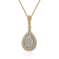 Tropfenkette aus Gelbgold mit lab grown Diamanten Unkategorisiert online kaufen