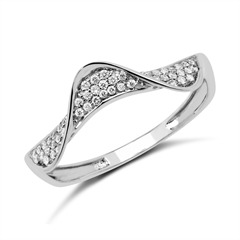 Unique 585er Weißgoldring mit 48 Brillanten, ca. 0,13 ct, Top Wesselton/SI Unkategorisiert online kaufen