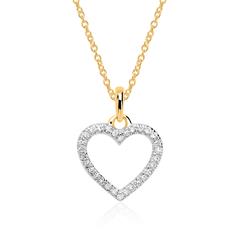 Unique Damen-Herzkette aus 585 Gold, 30 Brillanten, 0,05 ct, Wesselton/SI Unkategorisiert online kaufen