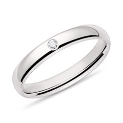 Unique Damenring mit 1 Brillant ca. 0,02 ct aus 585 Weißgold Unkategorisiert online kaufen