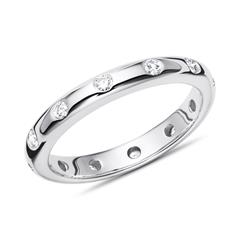 Unique Diamantring mit 12 Brillanten, ca. 0,28 ct, 750 Weißgold, Top Wesselton/SI Unkategorisiert online kaufen