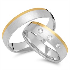 Unique Eheringe 333er Gelb-/Weißgold, 3 Brillanten, 0,09 ct Unkategorisiert online kaufen Unique Eheringe 333er Gelb-/Weißgold, 3 Brillanten, 0,09 ct Unkategorisiert online kaufen