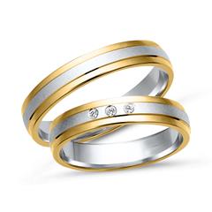Unique Eheringe 585 Gelb-/Weißgold mit 3 Brillanten 0,03 ct TW/SI Unkategorisiert online kaufen Unique Eheringe 585 Gelb-/Weißgold mit 3 Brillanten 0,03 ct TW/SI Unkategorisiert online kaufen