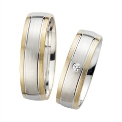 Unique Eheringe 6 mm silber-gold mit 4 Brillanten, 0,12 ct Unkategorisiert online kaufen Unique Eheringe 6 mm silber-gold mit 4 Brillanten, 0,12 ct Unkategorisiert online kaufen