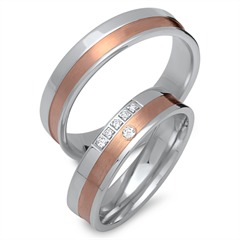 Unique Eheringe 750 Rosé- und Weißgold mit 6 Brillanten Unkategorisiert online kaufen Unique Eheringe 750 Rosé- und Weißgold mit 6 Brillanten Unkategorisiert online kaufen