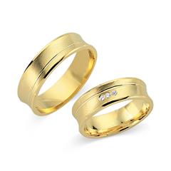 Unique Eheringe 750er Gelbgold, 3 Brillanten, 0,03 ct Unkategorisiert online kaufen